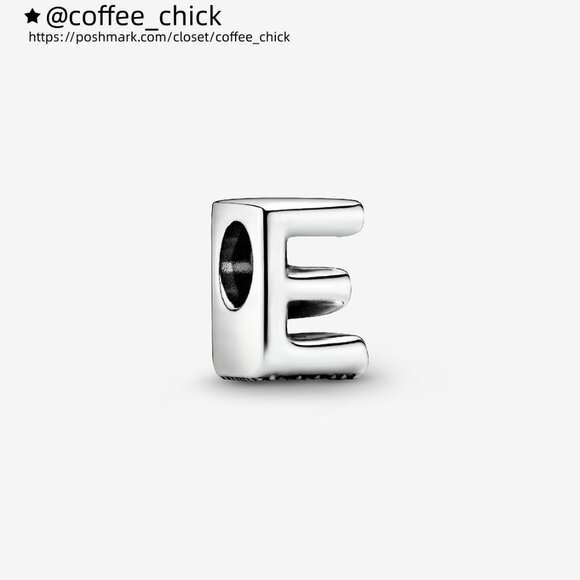 Pandora Letter E Alphabet Charm - Picture 1 of 6